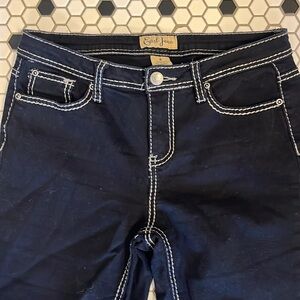 Black  ladies Denim Capris size 6 to 8